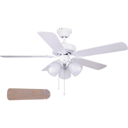 42 In. White Studio Fan